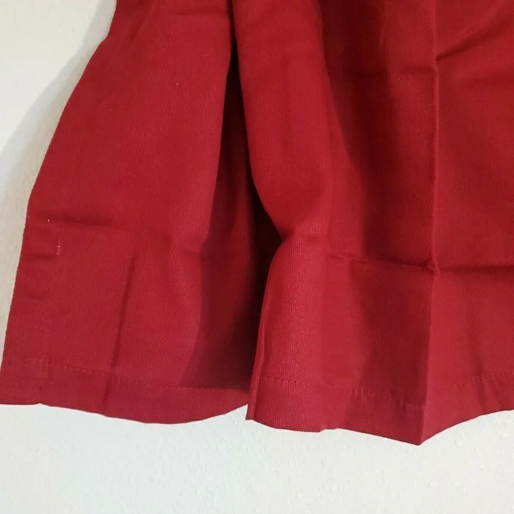 JC Penney Linden Street Tailored Valance 40x16 Red Window Curtain